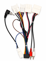 Câble adaptateur d'alimentation, faisceau audio AUX, conducteur en cuivre pur, PVC, longueur 200mm, pour la rétrofit de la radio de navigation Android