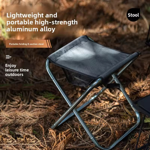 OutdoorCompact Camp Chair Aluminum Alloy Beach Chair <b>Folding</b> <b>Stool</b> Extra-Large Wide Fishing Picnic Chair - Product Image 5