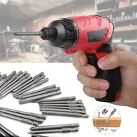 50/36 Buah 75Mm Kepala Keamanan Magnetik Multifungsi Ekstra Panjang Dapat Dilepas 1/4 Kit Mata Obeng Torx Star Hex Spline Bits