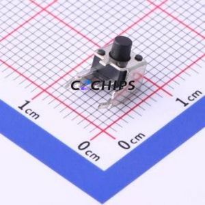 UK-B02160-G5-250 Tactile Switch Through hole Component THT Switch Single Pole Single Throw Round Button 2.5N Right Angle Insert - Product Image 1