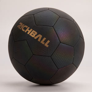 Custom Logo Holographic <strong>ball</strong> Glow In The Dark Football <strong>reflective</strong> Luminous Soccer <strong>Ball</strong> - Product Image 1
