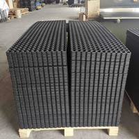 Tapis de sol antidérapant en caoutchouc grillagé 1000*1000*16mm pour pont de bateau, protection spéciale extérieure pour navire