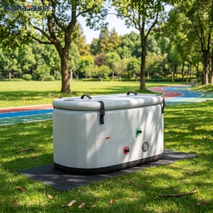 Bain de glace gonflable pour 2 personnes, petit bassin de récupération sportive, bain froid, refroidisseur en option - Product Image 2