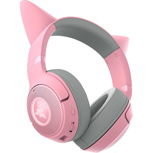 <span class=keywords><strong>Razer</strong></span> <span class=keywords><strong>Kraken</strong></span> <span class=keywords><strong>Kitty</strong></span> V2 BT Auriculares inalámbricos RGB Chroma RGB <span class=keywords><strong>Kitty</strong></span> Ears Bluetooth 5,2 40 mm Controladores Micrófonos con cancelación de ruido - Product Image 2