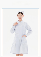 Tenues de travail médicales pour femmes grandes tailles, blouses d'infirmière à manches longues et courtes, gowns d'isolement jetables/réutilisables, blouses de laboratoire hospitalières