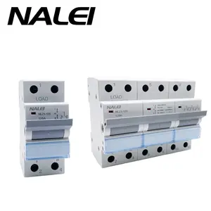 manual transfer switch MTS NLZ1-63 NLZ1-125 1P 2P 3P 4P 63a 100a 125a Rail type small manual dual power conversion switch