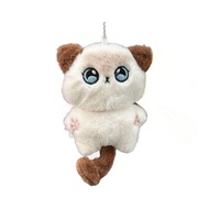 Nouvelle Peluche Chaton en Forme de Clochette, Super Douce, en Coton PP, Mignonne, Accessoires Porte-clés Chat, pour Sacs et Machines à Pinces, Vente en Gros