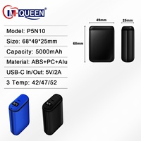 Calentadores de Manos Eléctricos USB Recargables con Logotipo Personalizado, Mini Banco de Energía de 5000mAh para Mujer y Hombre, Uso en Exteriores e Interiores en Invierno