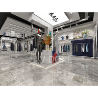Armoire de vêtement en mobilier, armoire murale, design intérieur, boutique de vêtements d'hommes