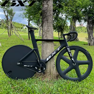 Carbon Fiber Bike Fixed Gear Track 700C With Carbon Wheels Factory Direct Logo Customization Single Speed Carbon Track Bike 700C