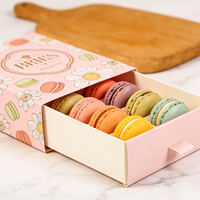 Boîte d'emballage alimentaire écologique personnalisée pour sushis, chips, bonbons, macarons, desserts, chocolats, biscuits - Boîtes rigides sur mesure