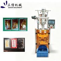 Machine de remplissage de sachets liquides à scellage latéral entièrement automatique contrôlée par PLC, 1-90 ml, avec pompe à piston en option et imprimante de codage de date pour l'industrie alimentaire