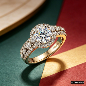 Anillo de Boda Personalizado de Oro Sólido S925/10K/14K/18K con Diamante Cultivado en Laboratorio de 1.0 Quilates, Corte Brillante, Calidad VVS-VS, para Fiesta - Product Image 6