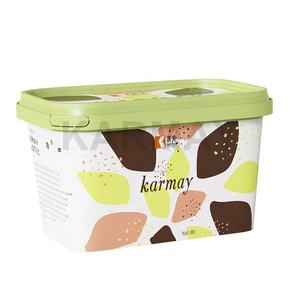 ภาชนะพลาสติกใส่ไอศกรีมขนาด16ออนซ์476มล. พร้อมฝาปิด IML และล็อกบรรจุภัณฑ์ขนมคุกกี้ทรงสี่เหลี่ยมสำหรับครอบครัว - Product Image 4