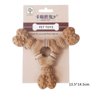 आधुनिक लकड़ी प्लास्टिक चबा प्रतिरोधी स्वच्छ दांत छोटे/मध्यम कुत्ते और बिल्ली दांत पालतू खिलौने - Product Image 4