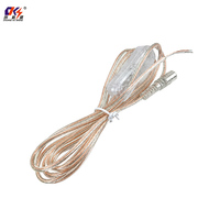 Câble d'alimentation CC transparent 5,5x2,1 mm femelle vers pigtail, basse tension, pour éclairage publicitaire au néon - Vente chaude