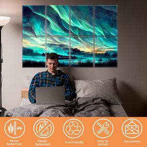 Panel Acústico PET con Impresión UV y Certificado NRC, Panel Insonorizante de Alta Densidad para Escuelas, Gimnasios, Centros Comerciales y Edificios Públicos - Product Image 2
