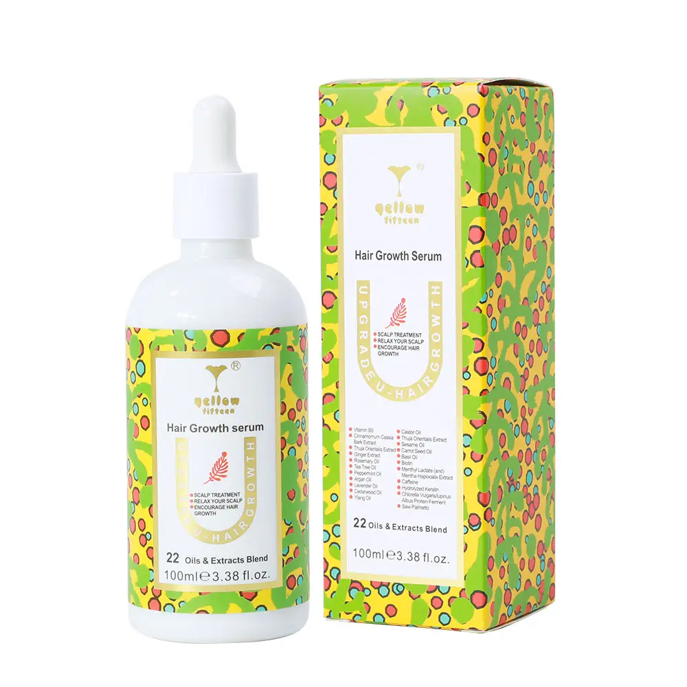 18 kinds of natural oil and plant extract rosemary oil with Vitamin E scalp treatment encourage hair growth oil