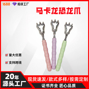 Rascador de espalda con forma de garra de dinosaurio de acero inoxidable, herramienta de masaje para aliviar la espalda y el picor con mango de agarre suave - Product Image 5