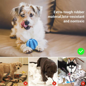 Bola de goma TPR Extra resistente de primera calidad, juguete para masticar perros, elasticidad interactiva divertida para limpieza de dientes, juguete para mascotas de alta calidad - Product Image 4