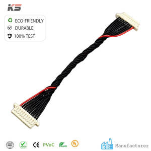 ชุดประกอบขั้วต่อ 10 พิน ขนาด 0.8 มม. ชุดสายไฟอิเล็กทรอนิกส์แบบเกลียว - Product Image 1