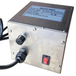 Kit de asador de motor eléctrico moderno para barbacoa de jardín, <span class=keywords><strong>asado</strong></span> <span class=keywords><strong>al</strong></span> aire libre, <span class=keywords><strong>pollo</strong></span> y kebab de cordero en parrilla de carbón hecha de metal - Product Image 4