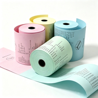 Papier thermique direct multicolore 57x30mm pour impression compacte sur terminal de point de vente