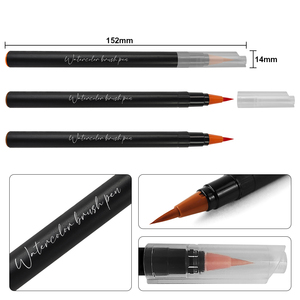 Khy 24 Màu Sắc Dài Đầu Bàn Chải Màu Nước Sơn Đánh Dấu Bút Thiết Lập Với Nước Dựa Mực Acrylic Sơn Có Thể Giặt - Product Image 2