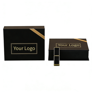 <b>Custom</b> High End Recyclable Glossy Laminated Cosmetic Paper Boxes Magnetic Rigid Gift Box for <b>Lipsticks</b> Luxury Fragrance - Product Image 3