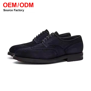 Chaussures Derby pour hommes, nouveau style, en cuir suédé, pour mariage, affaires, bureau, OEM ODM, 30 ans d'expérience en usine - Product Image 1
