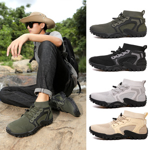 Chaussures de randonnée pour hommes, imperméables, respirantes, bottes de randonnée légères en maille, chaussures de marche, taille 40 41 42 43 44 45 - Product Image 1