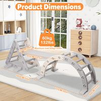 Structure d'escalade légère en plastique certifiée CE pour l'intérieur et l'extérieur, avec toboggan et parcours d'obstacles pour tout-petits, idéale pour les jardins d'enfants