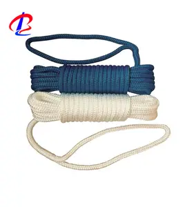 OEM accepted yacht rope Nylon double braided dock line with 30cm eye-spliced