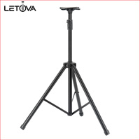 Support de Moniteur de Studio Professionnel Letova SPS-025 – Trépied Réglable Durable pour Haut-parleur – Excellent Rapport Qualité-Prix