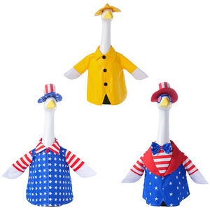 MSYO Disfraz de <span class=keywords><strong>Ganso</strong></span> para Porche con Temática del Día de la Independencia, Estampado de Bandera de EE. UU., para Decoración Patriótica de Jardín y Porche - Product Image 4
