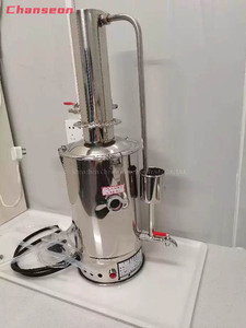 Distillateur d'eau à chauffage électrique Maquillage de l'eau et fonction de chaleur avec thermomètre intégré Machine à eau distillée - Product Image 5