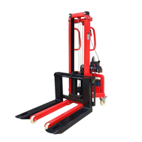 Chariot élévateur de entrepôt compact 1,2 m 1,6 m 300 kg à chargement automatique, télécommande sans fil, conception détachable pour opérations en allées étroites