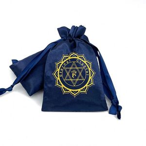 Factory Direct Sales Drawstring <b>Satin</b> Bag Silk Bags <b>Underwear</b> Wig Dust Storage Small Cloth Pouches Customized - Product Image 2