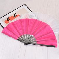 Éventail pliant chinois de 33 cm pour Tai Chi, Yoga, Kung Fu, avec baleines en plastique, idéal pour la danse et les spectacles