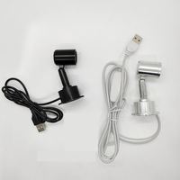 Spot LED USB 1W DC5V Bijouterie Cabinet Vitrine Lampe de comptoir Plafonnier en surface Mini Spot
