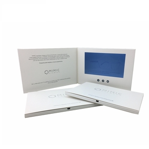 7 inch LCD video thiệp chúc mừng tùy chỉnh thiết kế kinh doanh quảng cáo khuyến mãi giấy video Brochure AutoPlay Video tập sách đầy màu sắc - Product Image 4