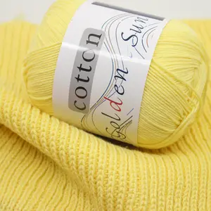 50g 8 strands 100% Cotton Yarn for Knitting Crochet Hand Baby Wool Cotton Yarn Lot for Weaving Baby Yarn for Hand Knitting