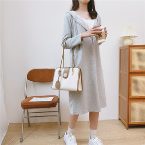 <span class=keywords><strong>Vestido</strong></span> <span class=keywords><strong>Rosa</strong></span> leche materna <span class=keywords><strong>de</strong></span> manga larga <span class=keywords><strong>de</strong></span> maternidad multifuncional sostenible - Product Image 4