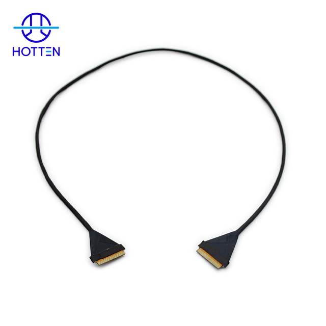 OEM Flexible Custom 0.5mm Pitch 40Pin FPC Cable Assembly 40AWG LVDS Signals for Camera System