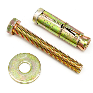 4 Stuks Mouw Ankerbout Zware Schilden Geel Verzinkt Anker Fix Set M 10X70Mm Bout Bout - Product Image 3