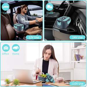 Chauffe-plat électrique personnalisé, boîte à lunch chauffante avec sac isotherme, pour voiture, camion, bureau, boîte à lunch électrique portable - Product Image 6