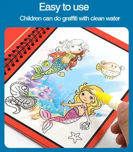ราคาถูกภาพวาดน้ําเมจิกเด็กหนังสือวาดภาพ Doodle ของเล่นวาดระบายสีหนังสือน้ําเมจิกการเรียนรู้ของเล่นของขวัญ - Product Image 5