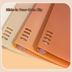 Quaderno con rilegatura a spirale e <span class=keywords><strong>anelli</strong></span> lisci non irritanti, copertina rimovibile in PP per agende, raccoglitori multicolore B5/A5 - Product Image 2