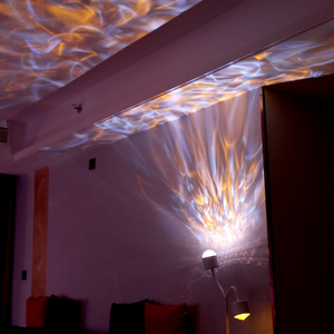 16 colori dual head LED <span class=keywords><strong>tramonto</strong></span> onda di acqua dinamica lampada da terra 10W trasmissione in diretta di sfondo luce da camera da letto luce ambiente soggiorno - Product Image 3