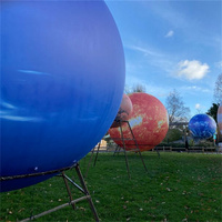 Parc décoratif grande lumière Led système solaire lune soleil terre Jupiter Mars saturne neuf planète ballons planètes gonflables géantes